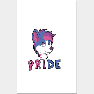 Bi Pride - Furry Mascot Posters and Art